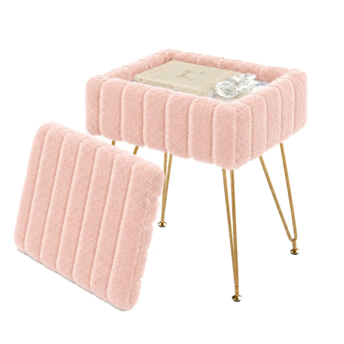 Flocon — Tabouret coffre rembourré — vue du modèle 11