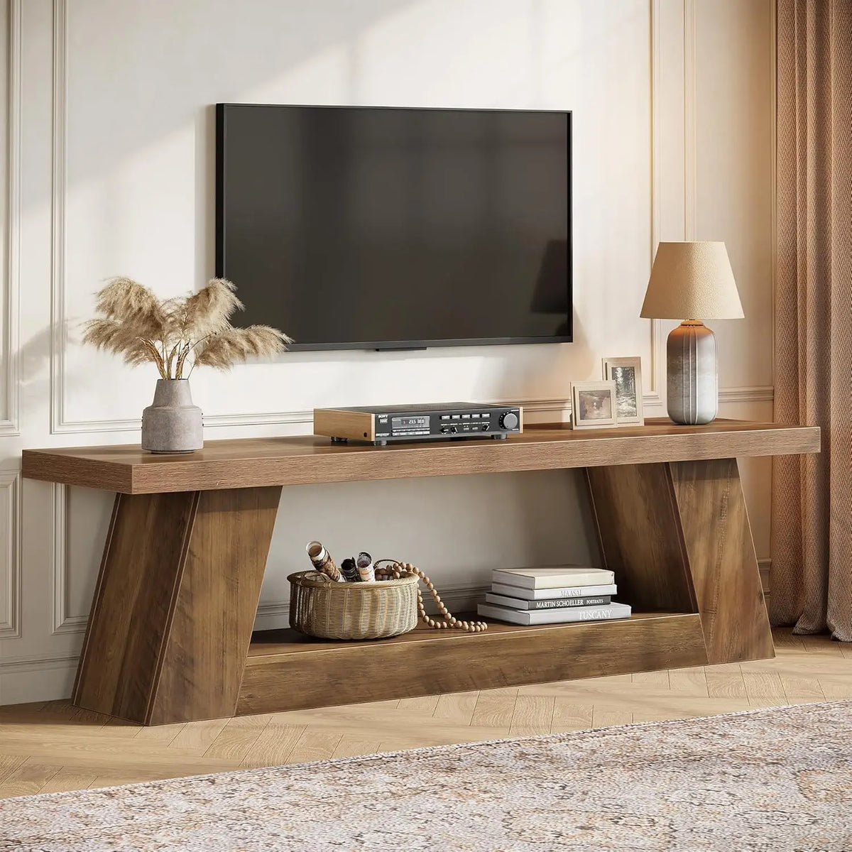 Horizon Bois — Meuble TV Tribesigns — vue du modèle 2