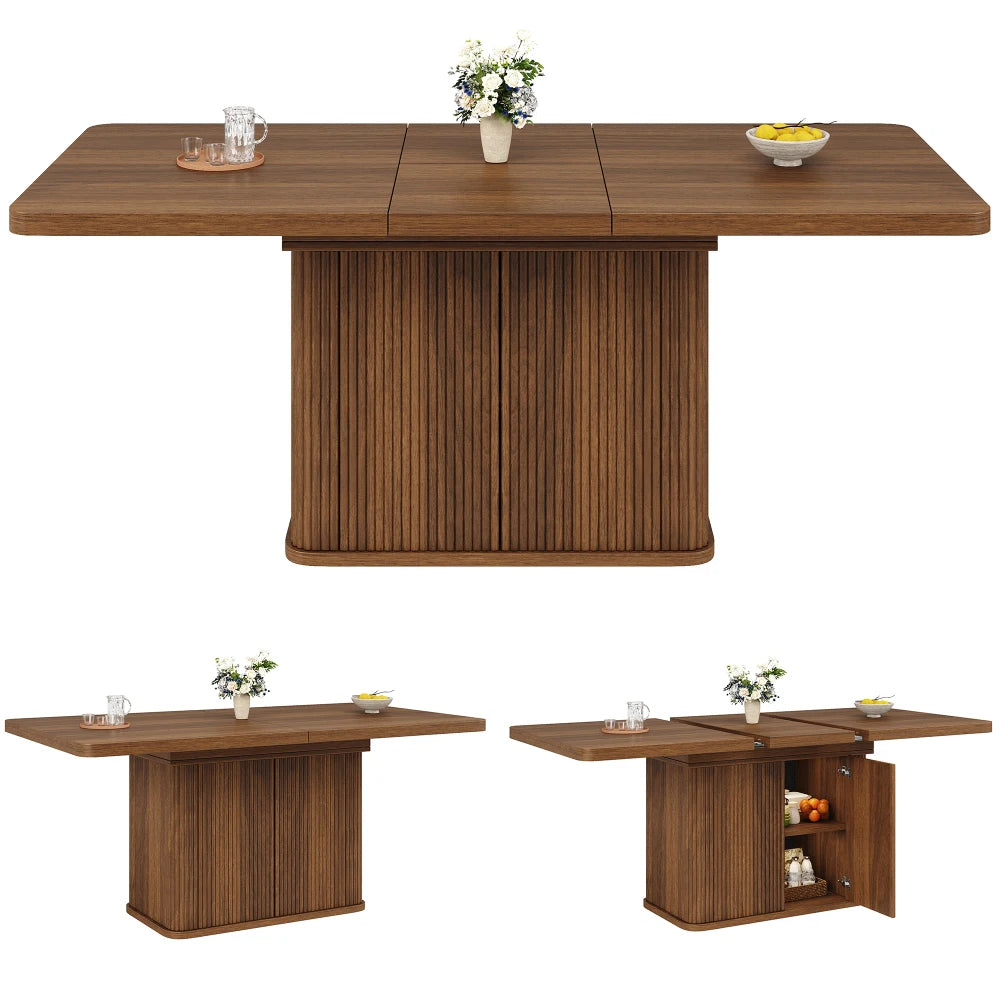 Accord — Table extensible à pied rainuré — vue du modèle 10