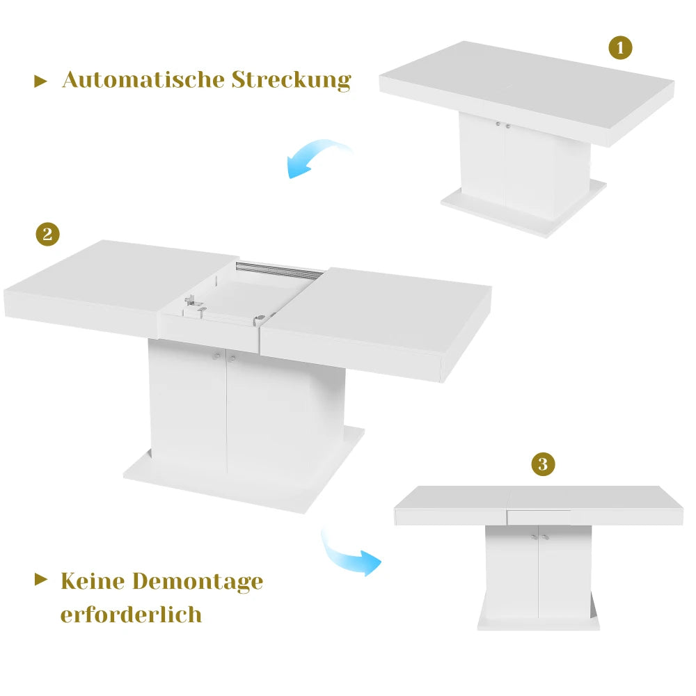 Aparté — Table extensible avec rangement — vue du modèle 5