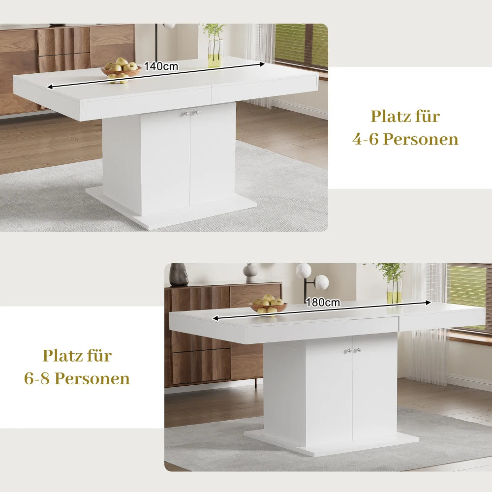 Aparté — Table extensible avec rangement — vue du modèle 4