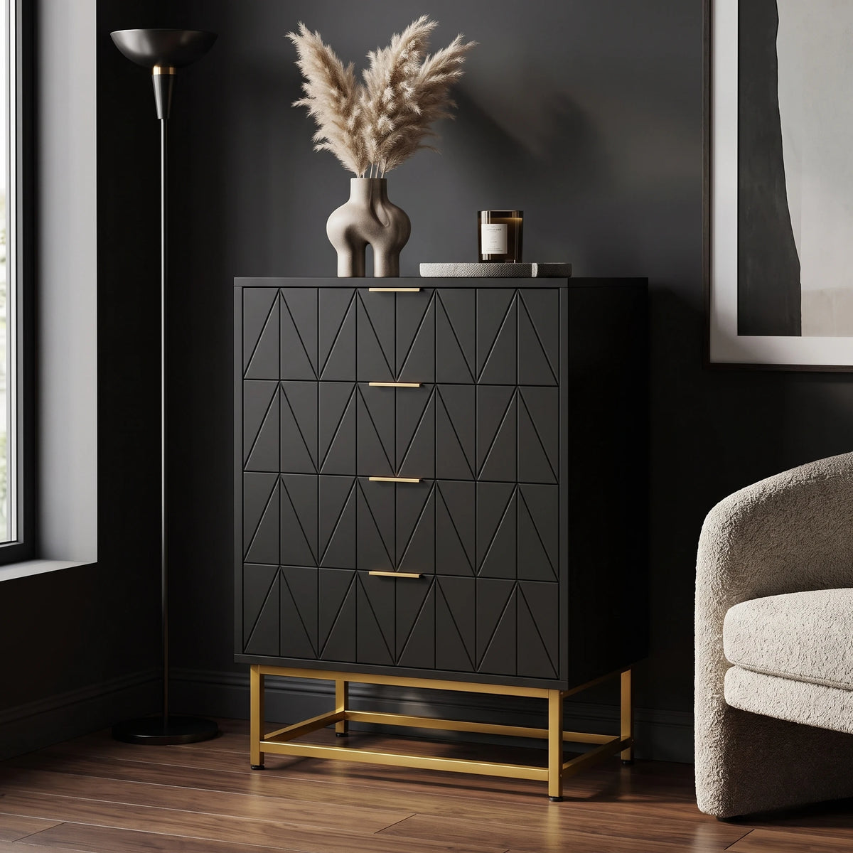 Aube — Commode à quatre tiroirs — vue du modèle 5